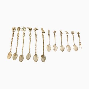 Italian Grand Tour Style Spoons, Set of 12