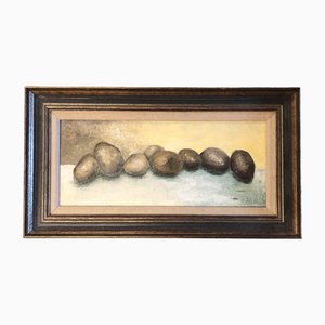 Still Life with Fruit, 1970s, Painting on Canvas, Framed