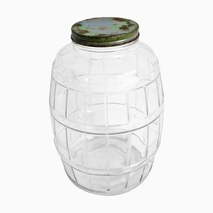 Vintage India Glass Jar