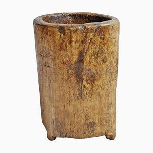 Vintage Naga Wood Trunk Pot