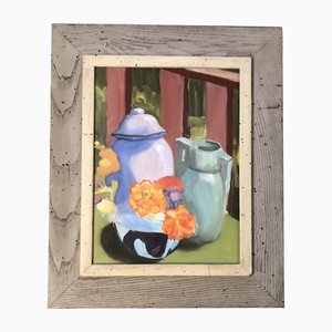 Still Life, 1970s, Painting on Canvas, Framed