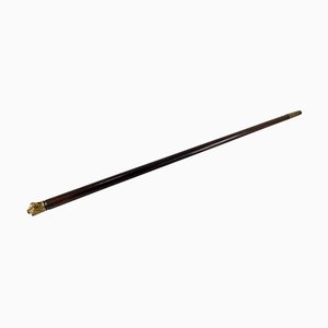 Gold Plated Lion Head Rosewood Cane