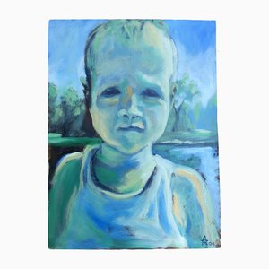 Mark Pullen, Portrait de Bébé, années 2000, Peinture à l'Huile