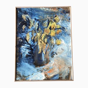 Stillleben mit Sonnenblumen, 1990er, Malerei