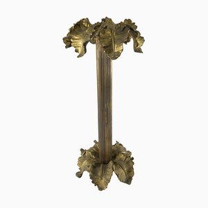 Lampada da tavolo Hollywood Regency Mid-Century in metallo dorato