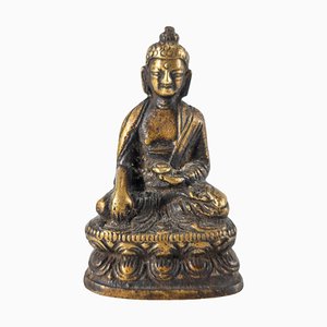 Asian Bronze Amitabha Buddha Figure