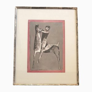 Marino Marini, Impresión abstracta, Enmarcada