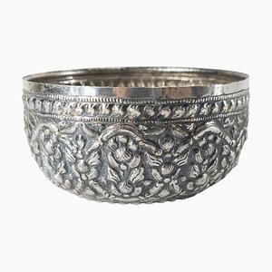 Southeast Asian Burmese Silver Bowl