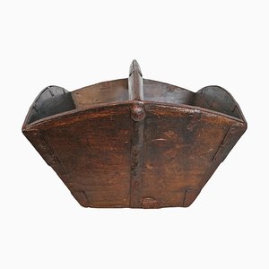 Vintage Reiskübel aus Holz