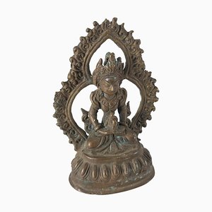 Figura de Buda de bronce de la India
