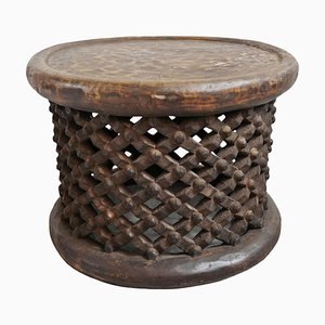 Vintage Bamileke Wood Side Table