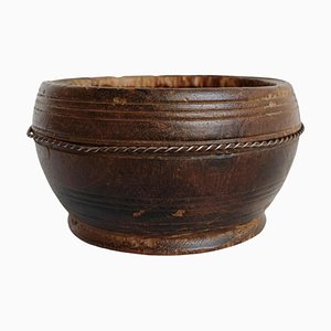 Mid 20th Century Nepal Small Wood Bowl