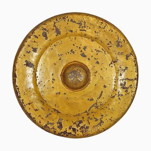 Gong vintage in bronzo dorato