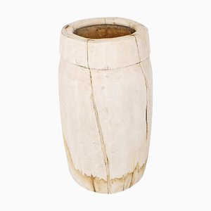 Sun Bleached Wood Butter Pot