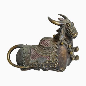 Taureau Nandi Antique en Laiton