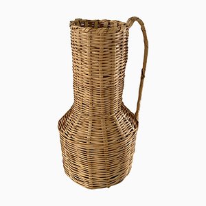 Vintage Boho Wicker Vase Basket