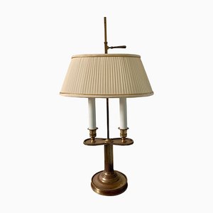 Lampe Bouillotte Provinciale Mid-Century en Laiton par Warren Kessler, France