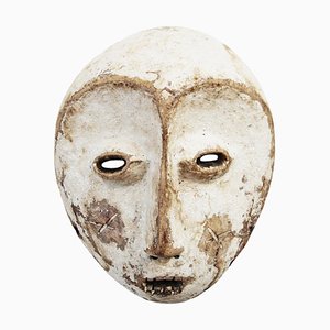 Weiße Vintage Lega Maske