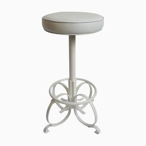 Sgabello da bar Twist vintage bianco