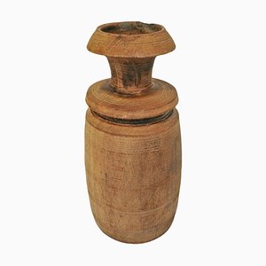 Mid-Century Indian Wood Pot