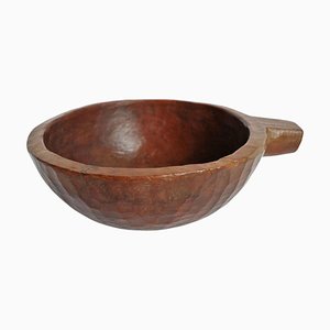 Small Vintage Nepal Wood Bowl