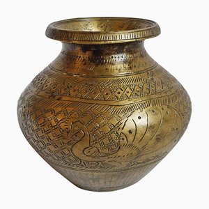 Vaso Nepal Ritual vintage in bronzo