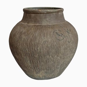 Antique Mongolian Ceramic Village Pot