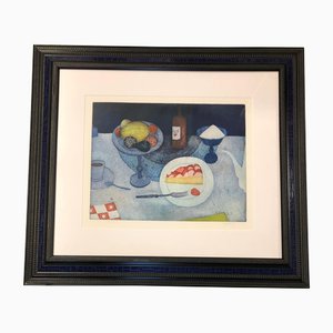 Still Life with Pie, 1990s, Lithograph, Framed