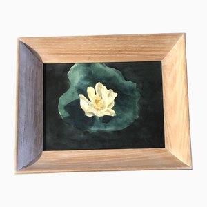 Lily Pad, 1950s, Watercolor on Paper, Framed