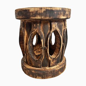 Vintage Bamileke Burn Hocker Tisch