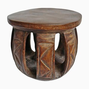 Small Vintage Round Tribal Stool