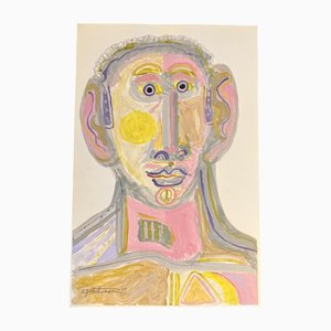 E. J. Hartmann, Abstract Portrait, 2000s, Paint on Paper