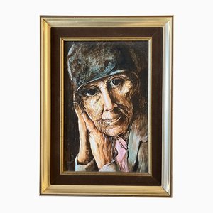 Otto Rapp, Mystic Portrait, 1970s, Painting, Framed