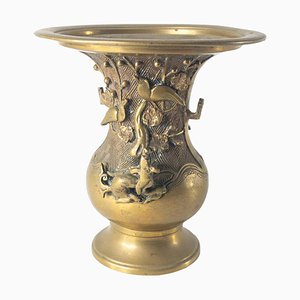 Antike japanische Vase aus Bronze
