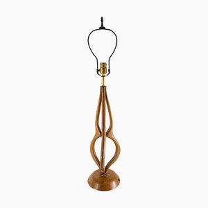 Lampe de Bureau Mid-Century Moderne en Bois de Noyer, Danemark