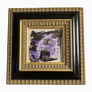 Small Abstract Composition, 1970s, Paint on Paper, Framed