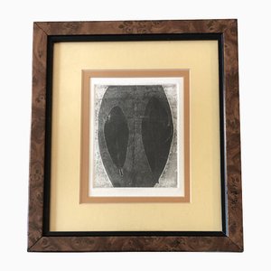 Small Composition, Lithograph, 1960s, Framed