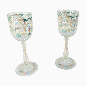 Bicchieri antichi veneziani, set di 2