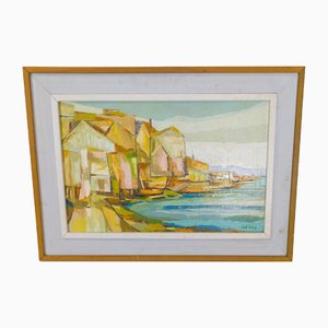 John Black, Huntington NY, 20th Century, Painting on Canvas, Framed