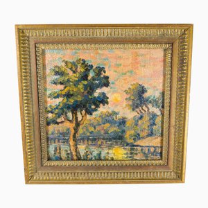 Artista americano secondo Birger Sandzen, Paesaggio impressionista, Dipinto ad olio, Inizio XX secolo, Incorniciato