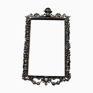 Klassischer Vintage Spiegel aus Messing
