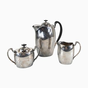 Set da tè vintage in argento, set di 3