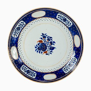 Chinese Armorial Floral Charger Plate