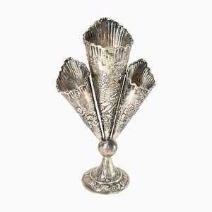 Süddeutsche Hanau 800 Silber Knospen Blumenvase