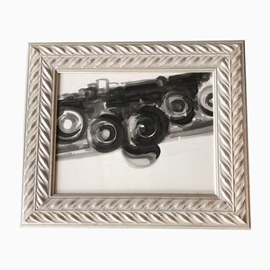 Abstract Camera, 1970s, Watercolor, Framed
