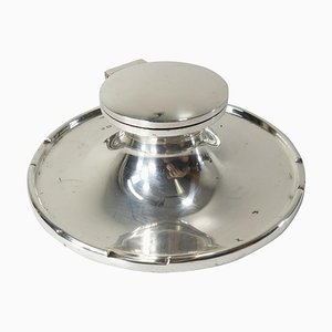 EEnglish Edwardian Sterling Silver Inkwell by Mappin and Webb