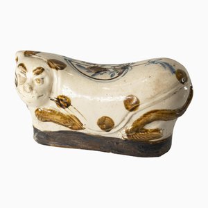 Gato chinoiserie de cerámica estilo canción china