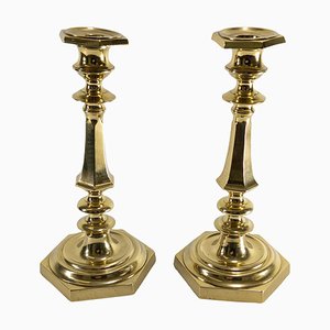 French Louis XOV Style Bronze Candlesticks