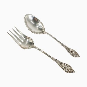 Sterling Silver Salad Servers from Dominick & Haff, Set of 2
