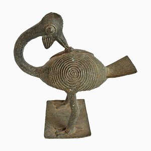 Vintage Bronze Benin Bird